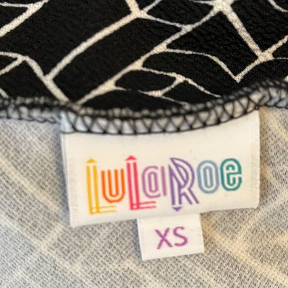 LuLaRoe Womens Skirt XS Pencil Straight Black Blue Stretch Work Casual Fall - Picture 3 of 8